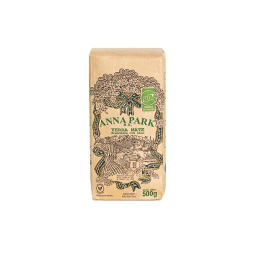 A half kilo package of Yerba Mate Anna Park Organic