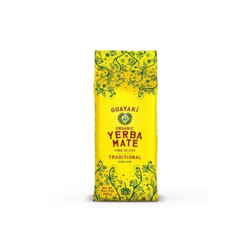 A half kilo package of Yerba Mate Guayaki Organic