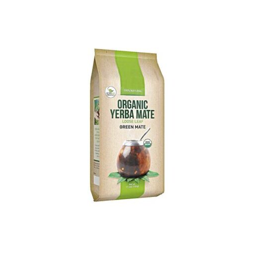 A half kilo package of Yerba Mate Kissme Organic